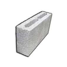 Керамзитобетонный блок перегородочный 9 см 390х120х188
