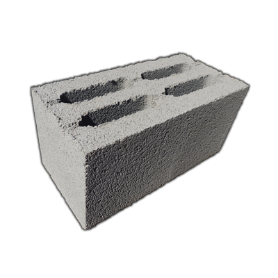 Керамзитобетонный блок стеновой 4-х щелевой 390х190х188