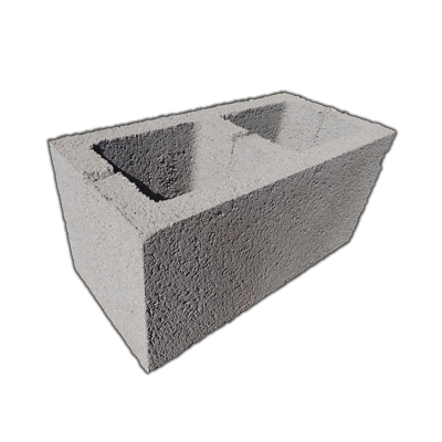 Керамзитобетонный блок стеновой двухпустотный (облегченный) 390х190х188