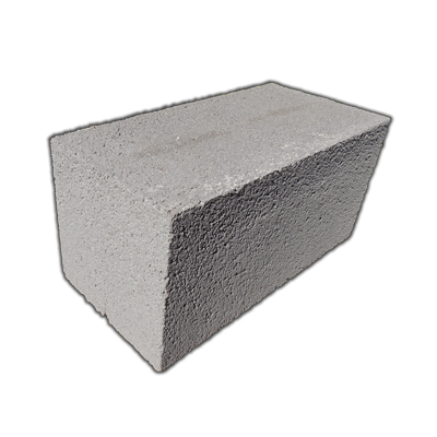 Керамзитобетонный блок стеновой полнотелый 390х190х188